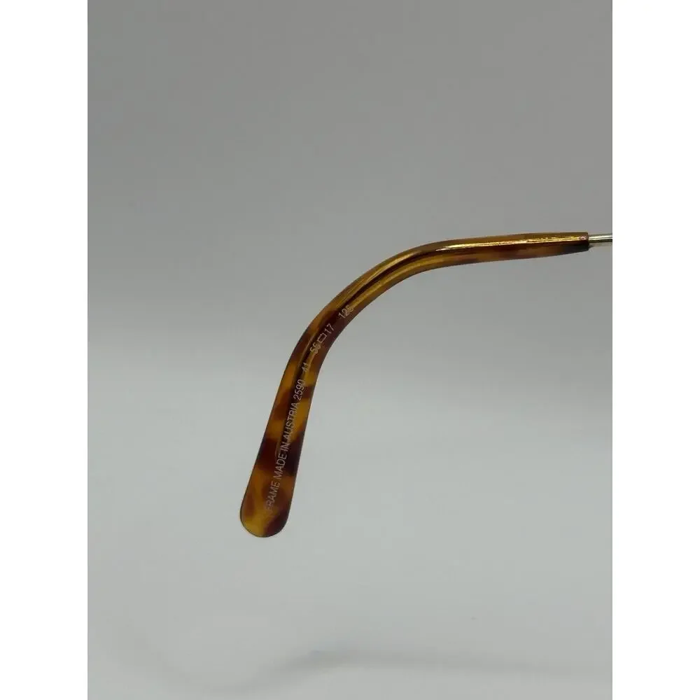 Christian Dior Aviator Sunglasses Gold Frame Brown Lens Austria 2599